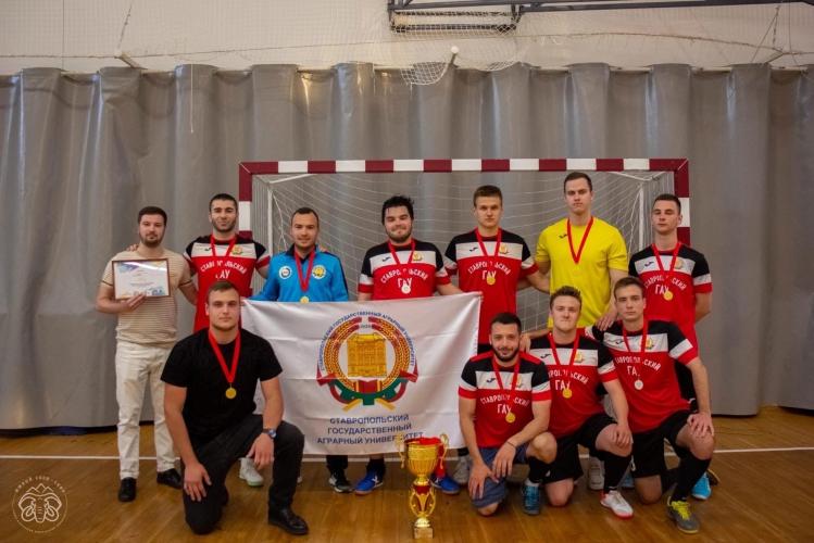 SSAU team is the winner of the final stage of the games of the Stavropol student mini-football league