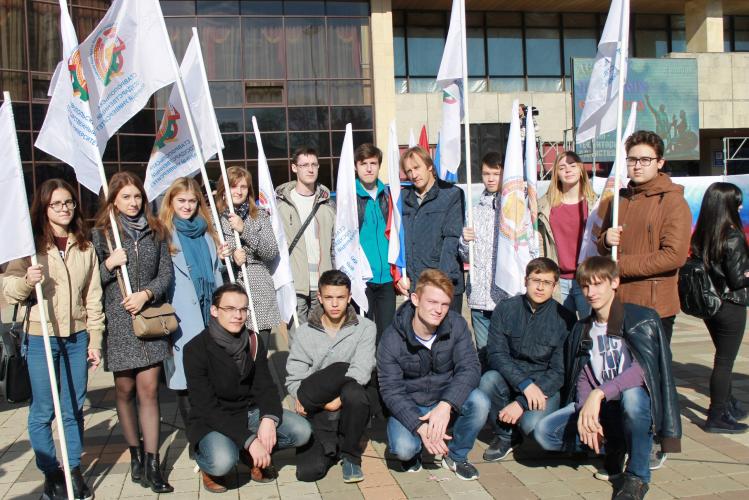 Участие студентов и преподавателей факультета  в митинге «День народного единства»